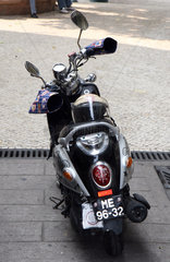 Macau  China  Motorrad der Marke Yamaha