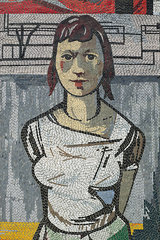 Potsdam  Portraet einer jungen Frau als Mosaik