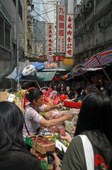 China  Hongkong  Central District  Markt in Soho