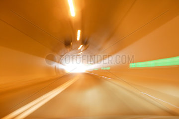 Plettenberg  schnelle Tunneldurchfahrt