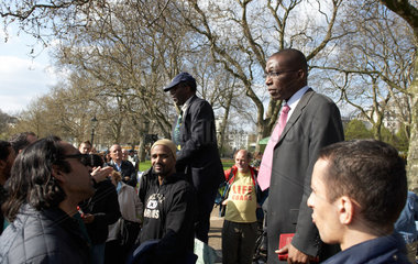 London - Redner an der Speaker's Corner im Hyde Park