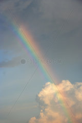Daenemark  Regenbogen am Himmel