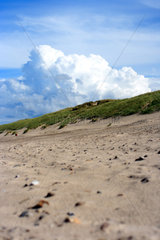 Daenemark  Sand  Duene und Wolken