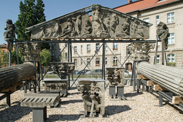Potsdam  Sammlung der Fragmente vom Potsdamer Stadtschloss