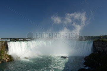 Niagara Falls - Blick ueber den Niagara River zu den Horseshoe Falls