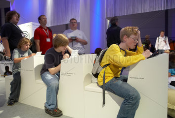 Leipzig - Kinder testen Spieleneuheiten auf der Games Convention