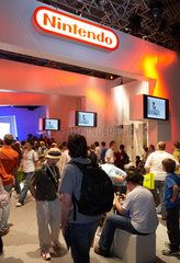 Leipzig - Messestand der Firma Nintendo auf der Games Convention
