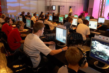Leipzig - Teilnehmer an den World Cyber Games auf der Games Convention