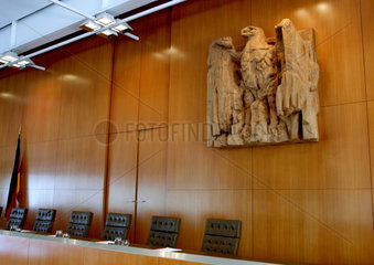Karlsruhe  der Verhandlungssaal im Bundesverfassungsgericht