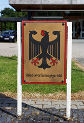 Karlsruhe  Behoerdenschild des Bundesverfassungsgerichtes