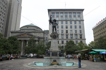 Montreal - Am Places d' Armes in Old Montreal