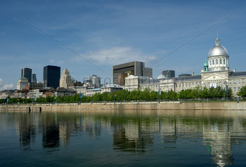 Montreal - Blick vom Basin Bonsecours zur Innenstadt