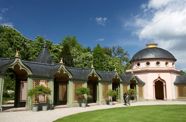 Schwetzingen - Der Gebetsgang der Moschee im Schlosspark