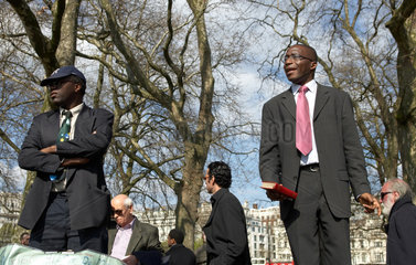 London - Redner an der Speaker's Corner im Hyde Park