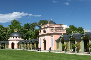 Schwetzingen - Der Gebetsgang der Moschee im Schlosspark