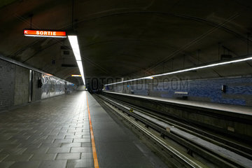 Montreal - Menschenleere U-Bahnstation Georges-Vanier