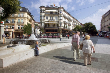 Baden-Baden  Blick auf den Leopoldsplatz in der Innenstadt
