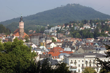 Baden-Baden  Blick auf die Altstadt mit Stiftskirche