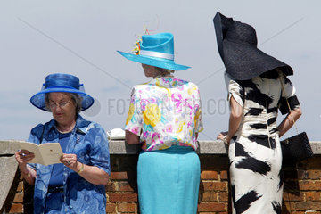 Royal Ascot  High Society  Frauen mit Hueten