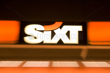 Stuttgart  Logo der Autovermietung Sixt