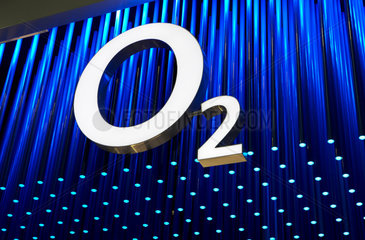 Das Logo des Mobilfunkunternehmens O2 Deutschland
