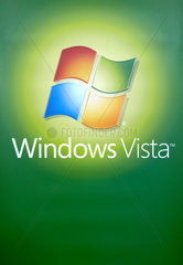 Das Logo fuer Microsoft Windows und das neue Betriebssystem Vista