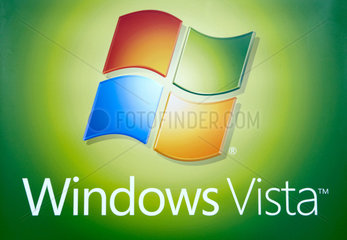 Das Logo fuer Microsoft Windows und das neue Betriebssystem Vista