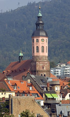 Baden-Baden  Blick auf die Altstadt mit Stiftskirche