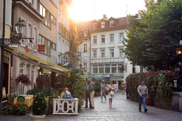 Baden-Baden  Blick in die Strassen der Innenstadt