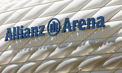 Muenchen  Logo der Allianz-Arena
