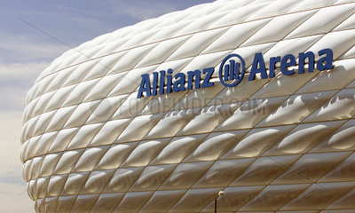 Muenchen  Logo der Allianz-Arena