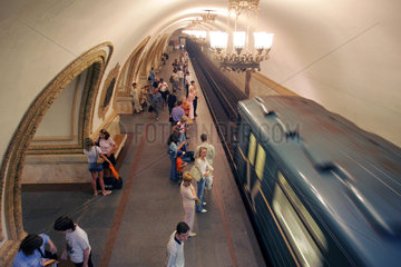 Moskau - die Metrostation Kievskaya