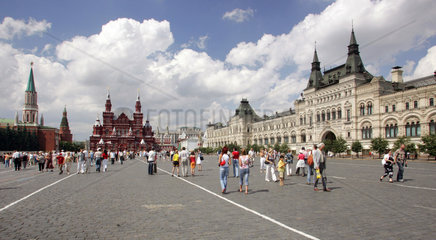 Moskau  Blick ueber den Roten Platz