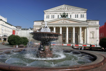 Moskau  Blick auf das Bolschoj Theater
