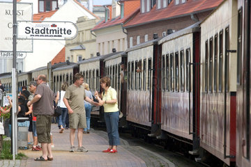 Bad Doberan  Baederbahn Molli am Bahnhof Stadtmitte