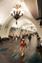 Moskau - die Metrostation Arbatskaya
