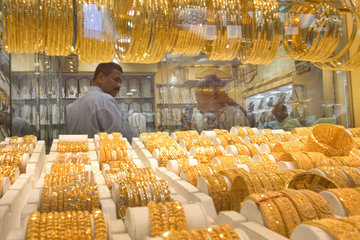 Dubai  der Gold Souq im Zentrum der Altstadt