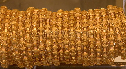 Dubai  Symbolfoto Goldschmuck im Gold Souq