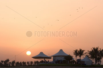Dubai  Lichtstimmung in Dubai bei Sonnenaufgang