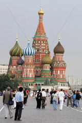 Moskau  die Basilius Kathedrale