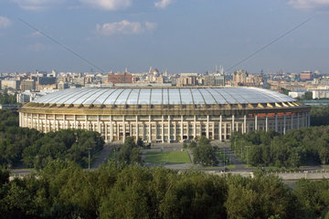 Moskau  Blick auf das Luschniki-Stadion