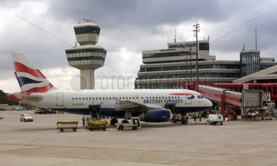Berlin  eine Maschine der British Airways am Flughafen Berlin-Tegel Otto Lilienthal