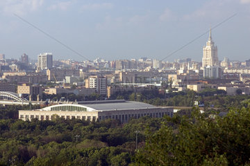 Moskau  Blick ueber die Innenstadt