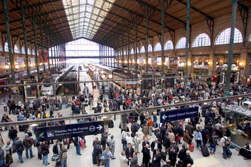 Paris  Ansicht des Bahnhofs Gare du Nord