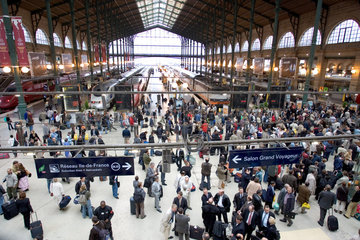 Paris  Ansicht des Bahnhofs Gare du Nord