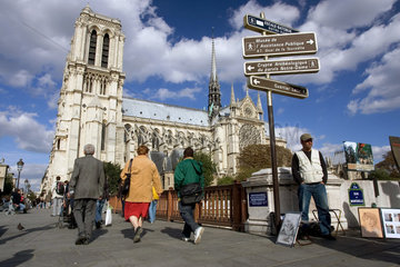 Paris  Blick auf Notre Dame
