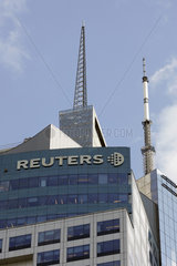 New York  Detailansicht des Gebaeudes der Nachrichtenagentur Reuters