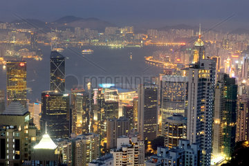 Hong Kong  die Skyline