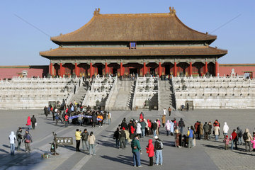 Peking  die Halle der Hoechsten Harmonie in der Verbotenen Stadt