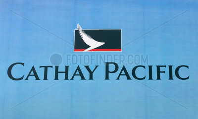 Hong Kong  Logo der Fluggesellschaft Cathay Pacific